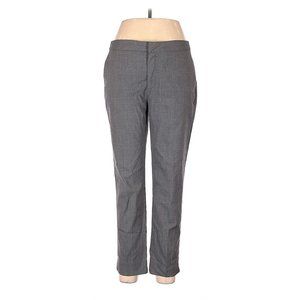 Zara Basic Women's Size 10 Gray White Plaid High Rise Waist Dress Career Pants